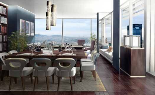 CİFTCİ TOWER NEXT TO ZORLU CENTRE FULL BOSPHORUS VIEW İSTANBUL FOR SALE