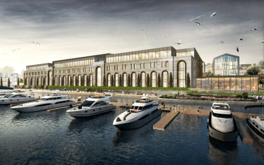 HALIC ISTANBUL TERSANE PROJECT FULL SEA VIEW WITH SHOPPING MALL, METRO AND ART GALARY
